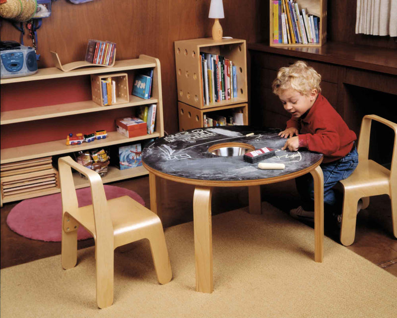 Woody Chalkboard Table